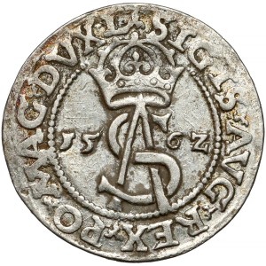 Zygmunt II August, Trojak Wilno 1562 - duża Pogoń - L/L