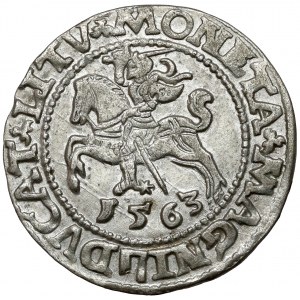 Zygmunt II August, Półgrosz Wilno 1563 - mała Pogoń - M*D*L*