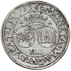 Zygmunt II August, Czworak Wilno 1566 - L/LITV - mała Pogoń