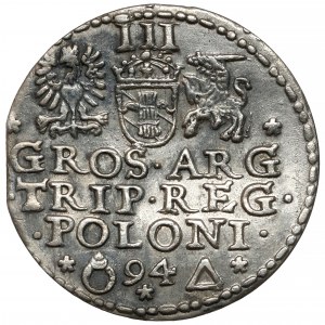 Zygmunt III Waza, Trojak Malbork 1594 - zamknięty