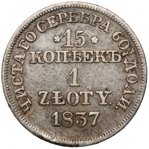 15 kopiejek = 1 złoty 1837 MW, Warszawa