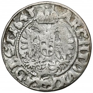 Śląsk, Ferdynand III, 3 krajcary 1643 MI, Wrocław