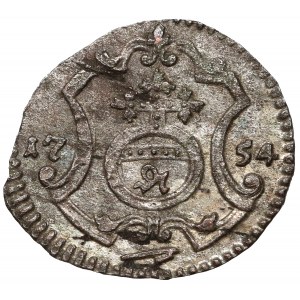 August III Sas, Halerz 1754 FWôF, Drezno