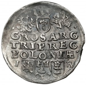Zygmunt III Waza, Trojak Poznań 1597 - falista kryza