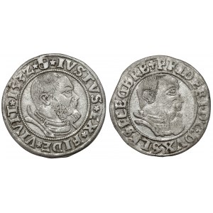 MIX Albrecht i Fryderyk II, Grosze Królewiec 1532 i Legnica 1544 (2szt)