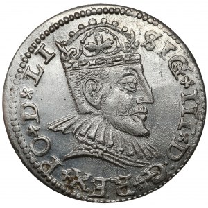 Zygmunt III Waza, Trojak Ryga 1590 - piękny
