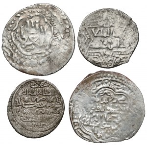 Turcy Seldzużcy, Ajjubidzi, Ilkhanidzi, zestaw monet (4szt)