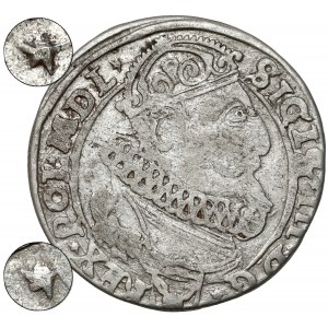 Zygmunt III Waza, Szóstak Kraków 1626 - GWIAZDKI na awersie - rzadkość