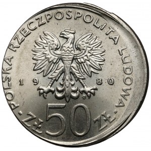 Destrukt 50 złotych 1980 Bolesław Chrobry - offcenter