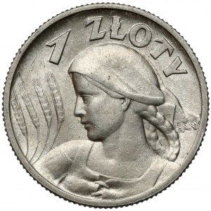 Kobieta i kłosy 1 złoty 1925