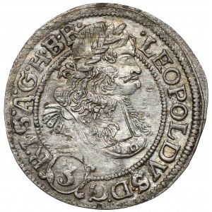 Śląsk, Leopold I, 3 krajcary 1670 SHS, Wrocław