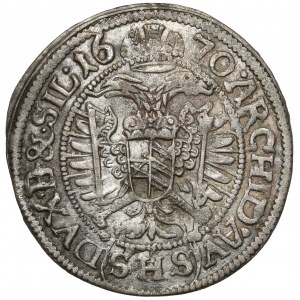 Śląsk, Leopold I, 3 krajcary 1670 SHS, Wrocław