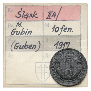 Guben (Gubin), 10 fenigów 1917 - ex. Kałkowski