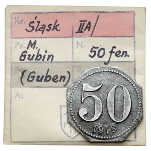 Guben (Gubin), 50 fenigów 1918 - ex. Kałkowski