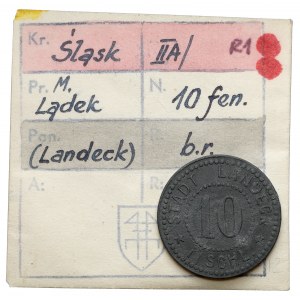 Landeck (Lądek), 10 fenigów bez daty - ex. Kałkowski