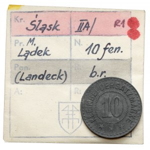 Landeck (Lądek), 10 fenigów bez daty - ex. Kałkowski