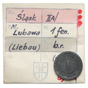 Liebau (Lubawa), 1 fenig bez daty - ex. Kałkowski