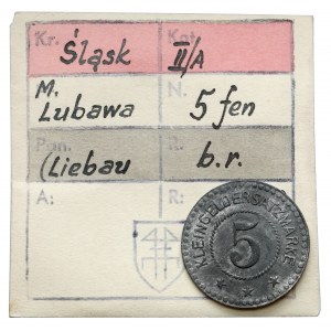 Liebau (Lubawa), 5 fenigów bez daty - ex. Kałkowski