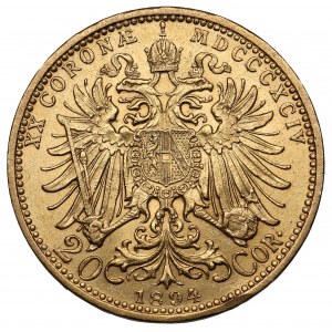 Austria, Franciszek Józef I, 20 koron 1894