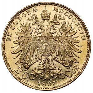 Austria, Franciszek Józef I, 20 koron 1897