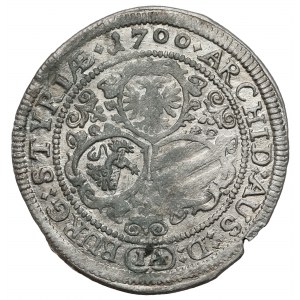 Austria, Leopold I, 3 krajcary 1700 IA, Graz