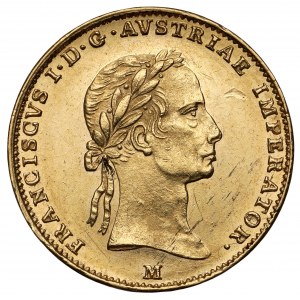 Włochy, Lombardia, Franciszek I, 1/2 sovrano 1835-M, Mediolan