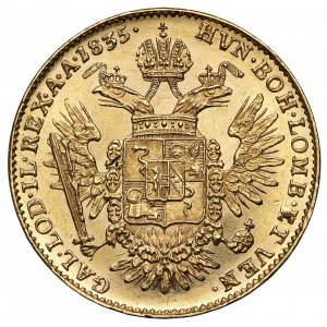 Włochy, Lombardia, Franciszek I, 1/2 sovrano 1835-M, Mediolan