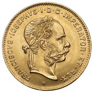 Austria, Franciszek Józef I, 4 floreny = 10 franków 1892