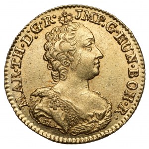 Niderlandy Austriackie, Maria Teresa, 1/2 suwerena 1753