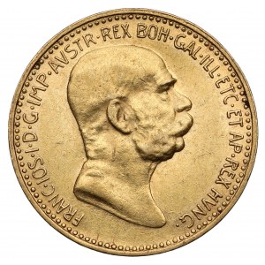 Austria, Franciszek Józef I, 10 koron 1908 - 60-lecie panowania