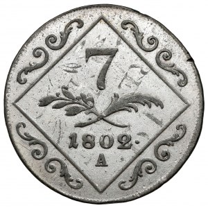 Austria, Franciszek II, 7 krajcarów 1802-A