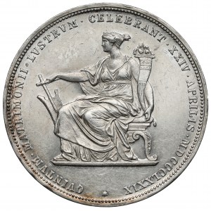 Austria, Franciszek Józef I, 2 guldeny 1879 - Srebrne gody