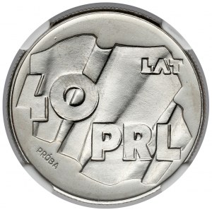 Próba NIKIEL 100 złotych 1984, 40 lat PRL