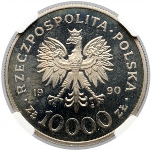 10.000 złotych 1990 Solidarność - LUSTRZANKA