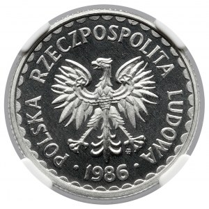 1 złoty 1986 - LUSTRZANKA