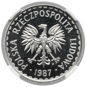 1 złoty 1987 LUSTRZANKA