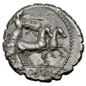 Republika, L. Procili F (80 p.n.e.) Denar Serratus