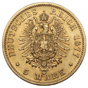 Preussen, 5 mark 1877-A, Berlin