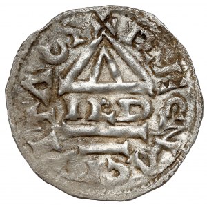 Bayern, Regensburg, Heinrich II. der Zänker, Denar (985-995)