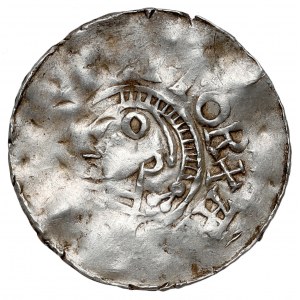 Goslar, Otto III und Adelheid (983-1002) Denar - mit Kopf