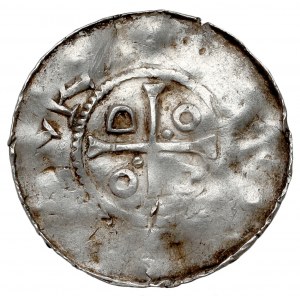 Goslar, Otto III und Adelheid (983-1002) Denar - mit Kopf
