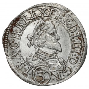 Austria, Ferdynand III, 3 krajcary 1638, Graz