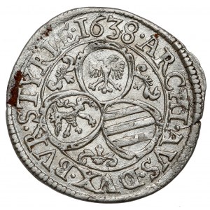 Austria, Ferdynand III, 3 krajcary 1638, Graz