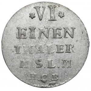 Mecklenburg-Strelitz, Adolf Friedrich IV, 1/6 taler 1754