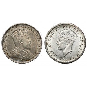 Newfoundland (Island) and Canada, 5 cents 1902-1941 (2pcs)