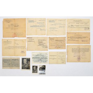 PSZnZ, zestaw legitymacji i dokumentów po sierżancie 5 Kresowej Dywizji Piechoty