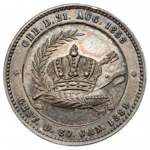 Austria, Medal - death of Rudolf, Crown Prince of Austria 1889