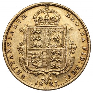 Great Britain, Victoria, 1/2 Sovereign 1887