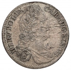 Austria, Karol VI, 3 krajcary 1725, Praga