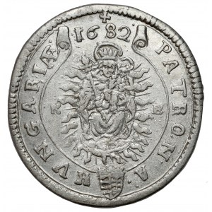 Hungary, Leopold I, 15 kreuzer 1682 KB